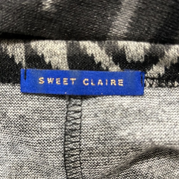 Grey Patterned Tunic with Tie Belt - Picture 5 of 6